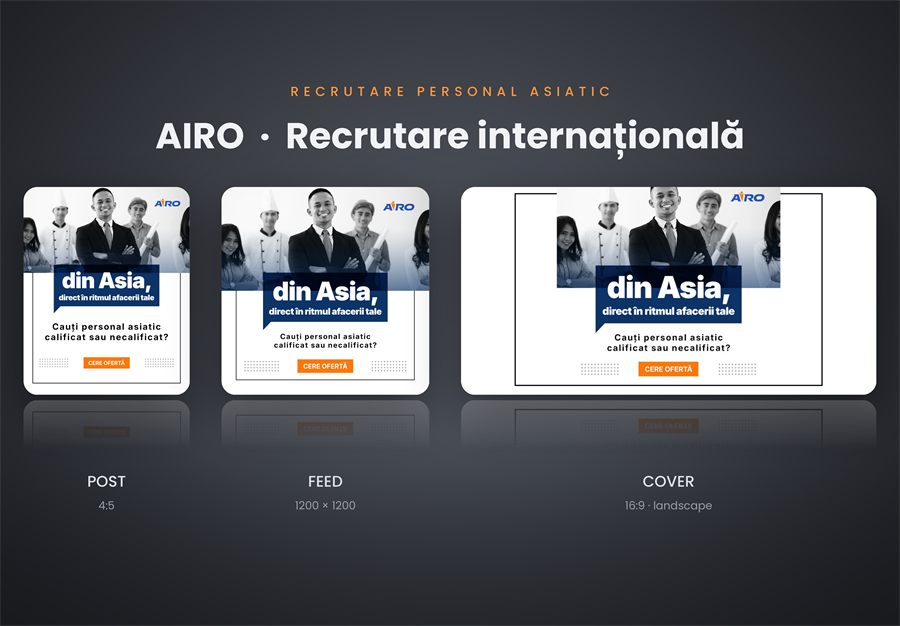 Design and branding for Airo Recrutare
